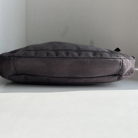 Esprit Suede Hobo Shoulder Bag, Adjustable Strap in Dark Brown - Picture 3 of 12